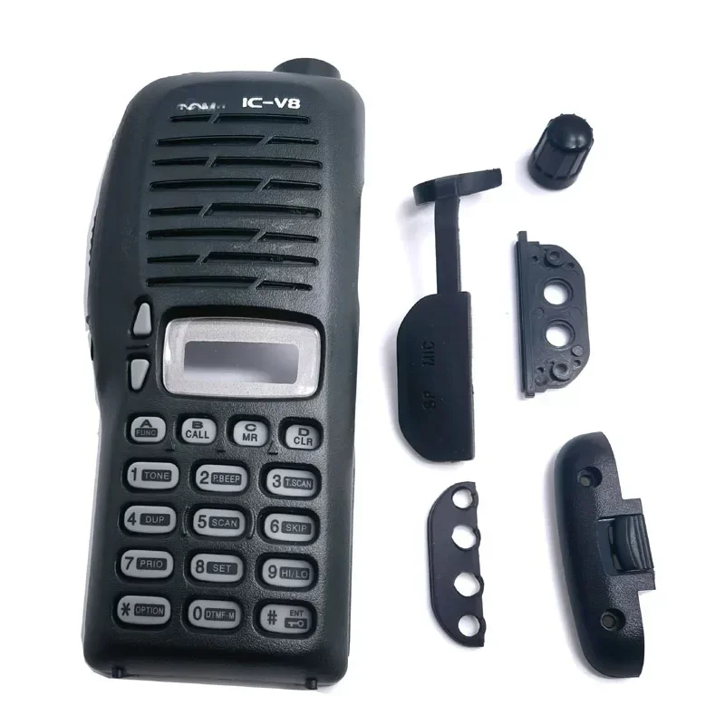 Set Front Panel Cover Case Housing Shell with Keypad + Knobs for ICOM IC-V8 ICV8 Radio Accessories Repair Kits