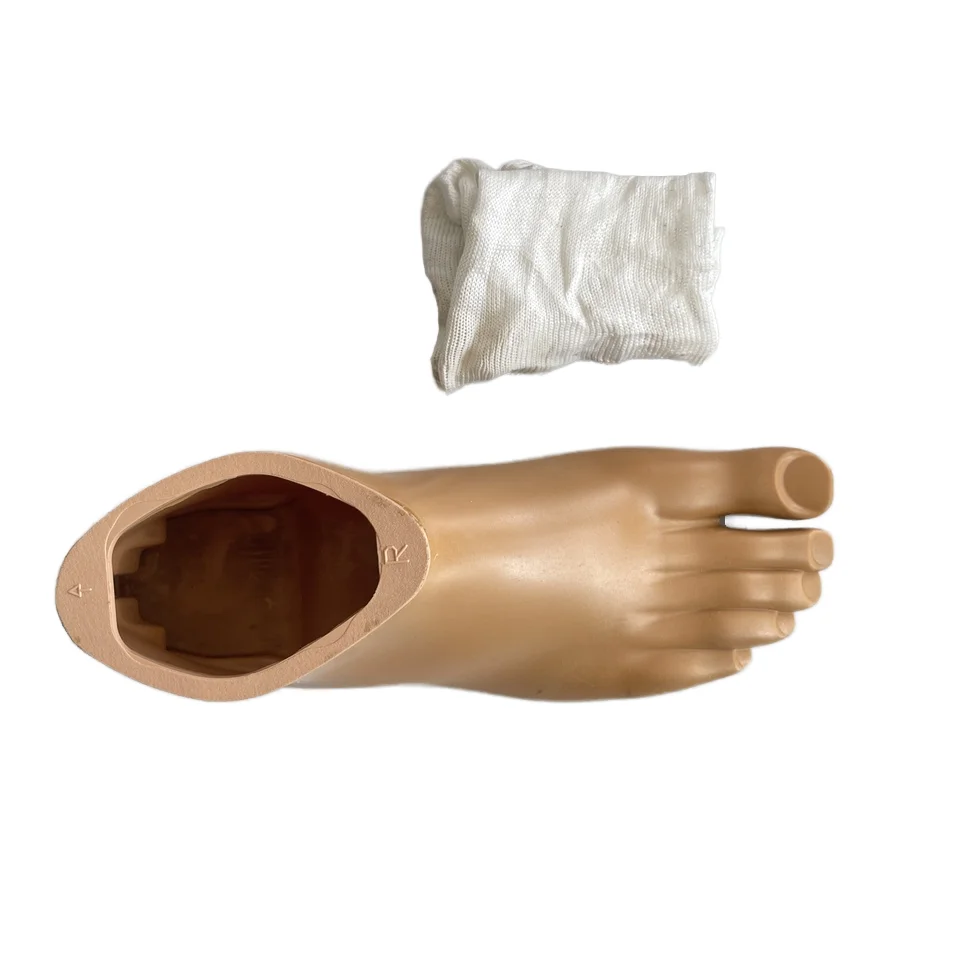 Prosthetic Foot Artificial Prosthetic Foot Cover Yellow Foot Covers Beige Cover