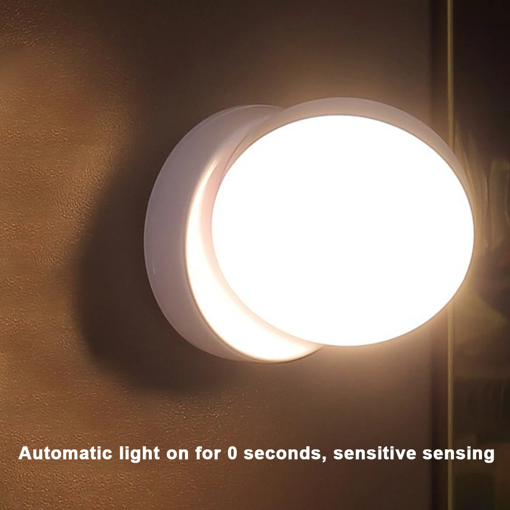 Led Wall Light Wireless Closet Night Lamp 360 Rotated Motion Sensor Night Light Portable Led Wall Lamp