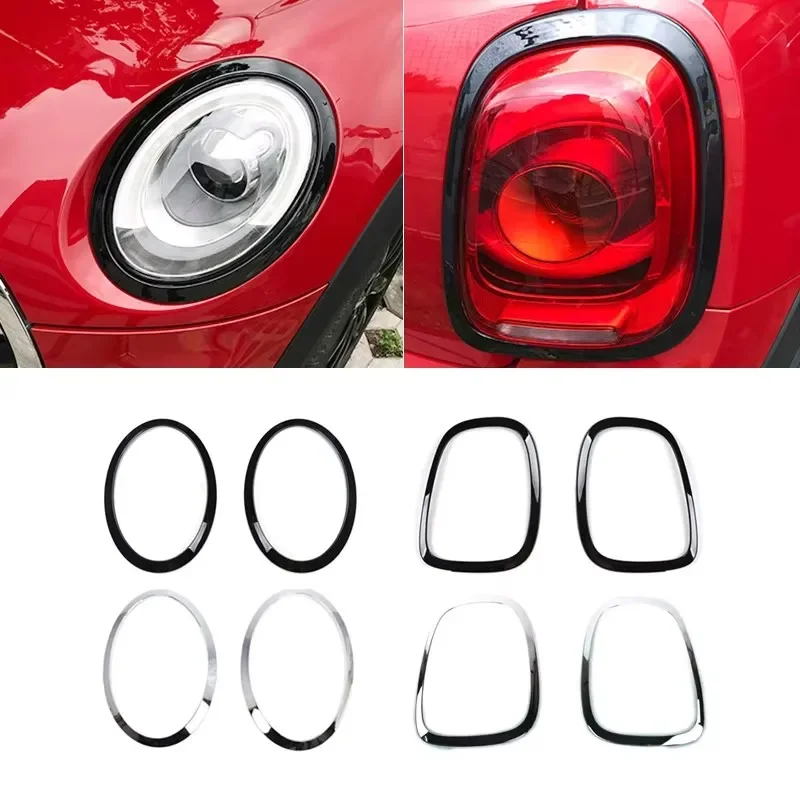 Car Headlight Trim Rings Rear Tail Lamp Cover For BMW Mini 3/5-Door Hatchback F55/F56 2014-2021/2-Door Convertible F57 2016-2021