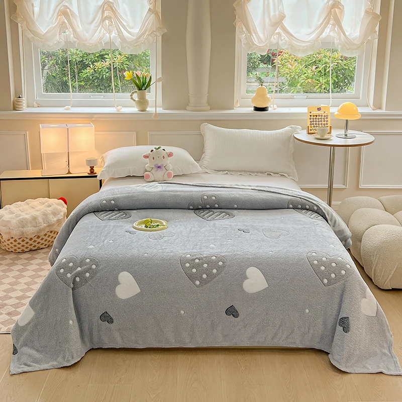 Snowflake Velvet Multifunctional Curled Blanket 1Pc100/120/150/180/200Cm Light, Breathable, Soft and Skin-Friendly