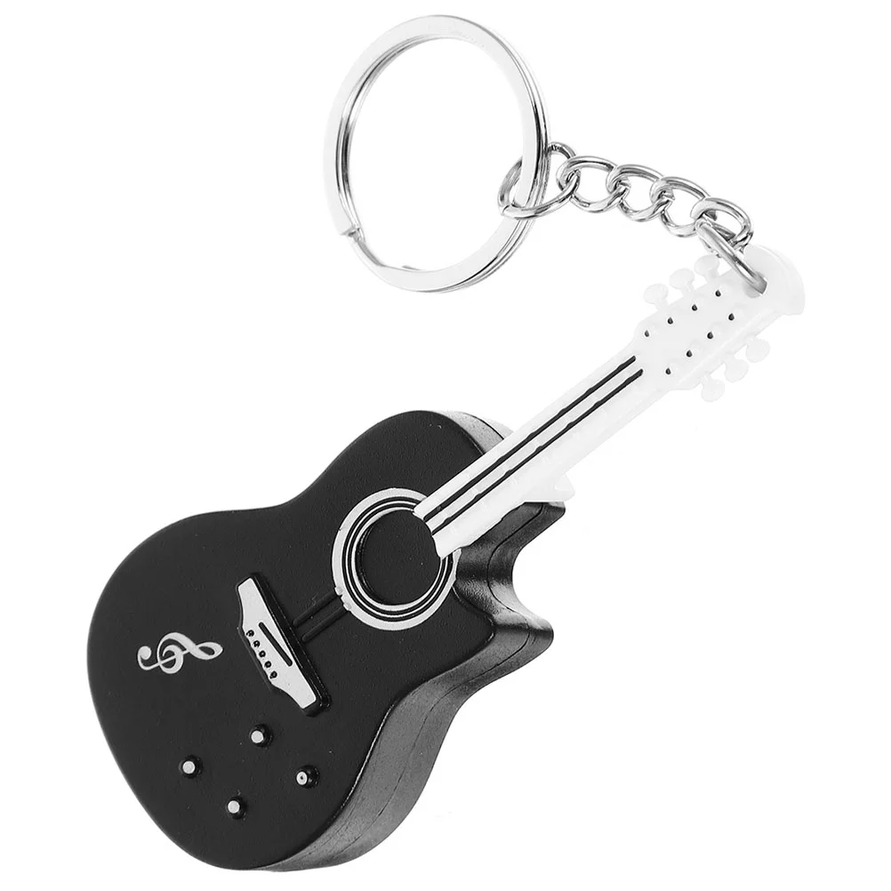 Guitar Keychain Instrument Lanyard Metal Keyring Backpack Pendant Matching Keychains