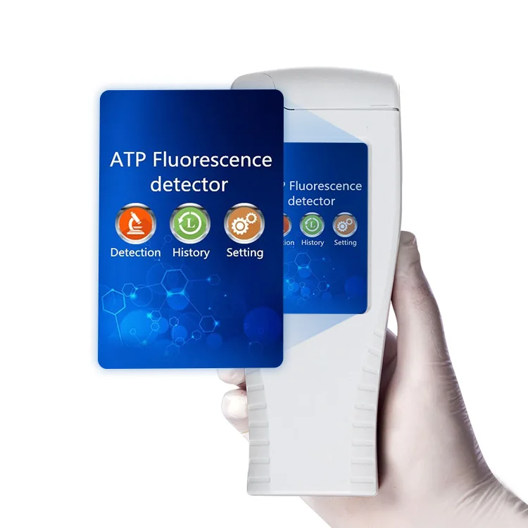 Портативный флуоресцентный тестер ATP для обнаружения бактерий Lanende, электронный детектор ATP, тестовый тампон, 1 год гарантии, для гигиены, промышленной воды