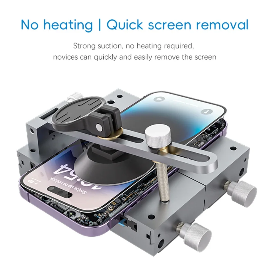 TBK-202A 3 in 1 Mobile Phone Screen Removing Clamp Fixture for iPhone Samsung Screen Frame Removal Pressing Holding Repair Tools