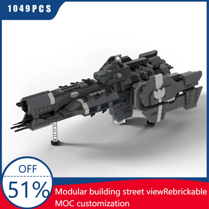 

1049 PCS Creative Grey Warplane Exquisite MOC Building Blocks Model for Children's Educational Diy Assembly Toys Christmas Gifts