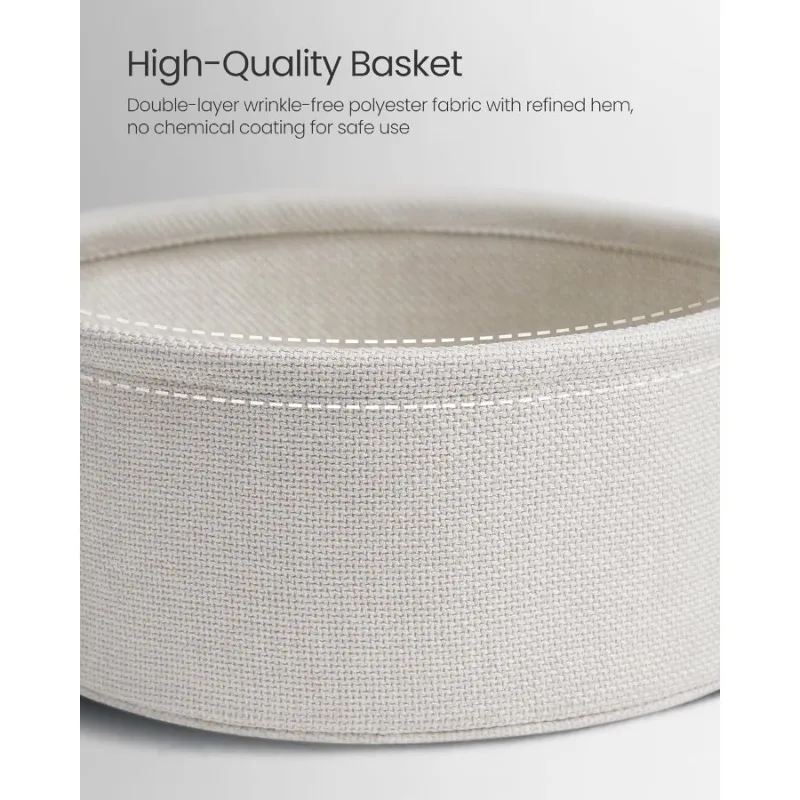 طاولة جانبية، طاولة صغيرة بجانب السرير مع سلة قماش، منضدة حديثة، طاولة جانبية مستديرة، لغرفة المعيشة وغرفة النوم