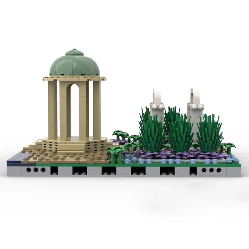 Beliebte Stern Modell Moc Bausteine Modulare Garten Modell Technologie Berühmte Szene Modell Ziegel DIY Montage Street View Spielzeug