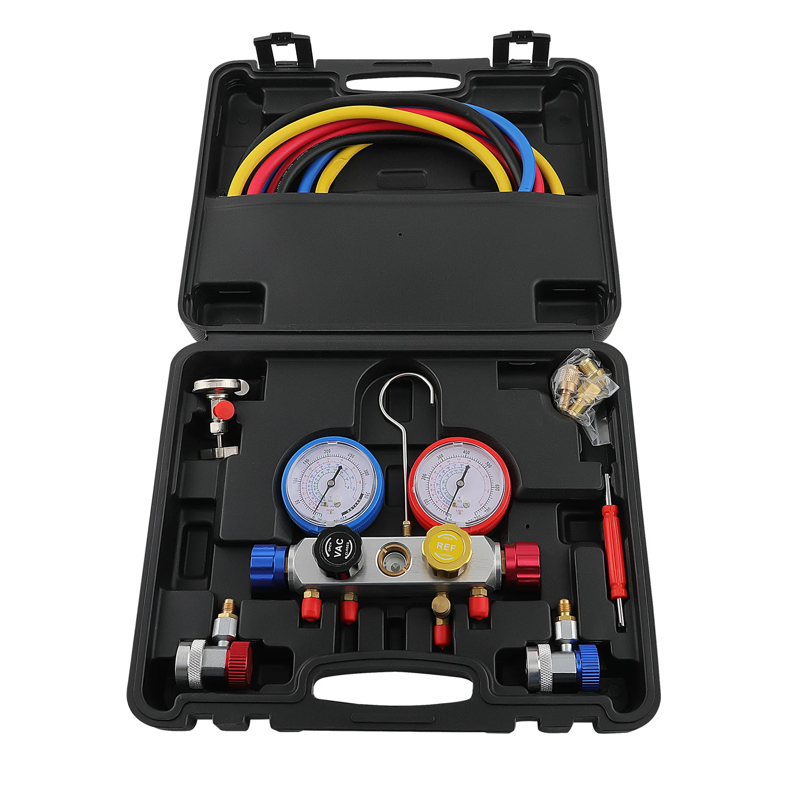 Car A/C Air Conditioning Refrigeration Diagnostic Tool Dual Manifold Gauges Set