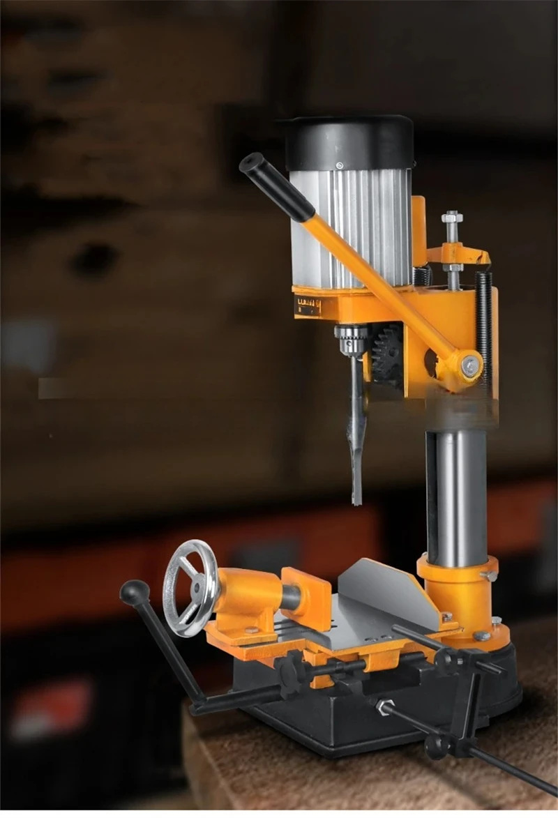 

2800r/min Square Tenon Machine Woodworking Table Hole Machine Small Drilling And Slotting Machine 750W