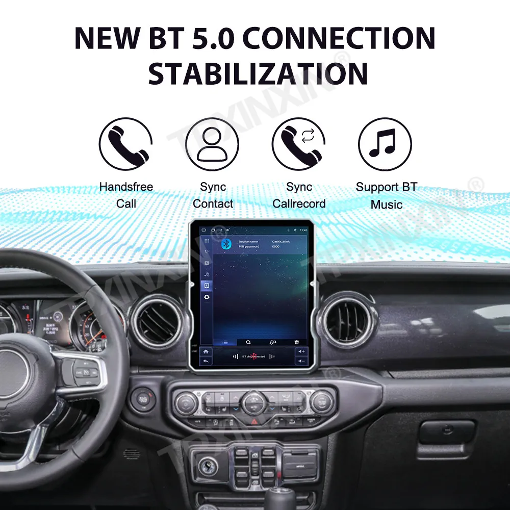

Touch Screen Car Radio For Jeep Wrangler 2018-2023 Android GPS Automotive Multimedia Auto Radio Stereo Receiver Head Unit