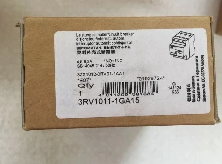 Brand New Orignial  3RV1011-1GA15 High Quality Motor Protection Circuit Breaker Fast Delivery