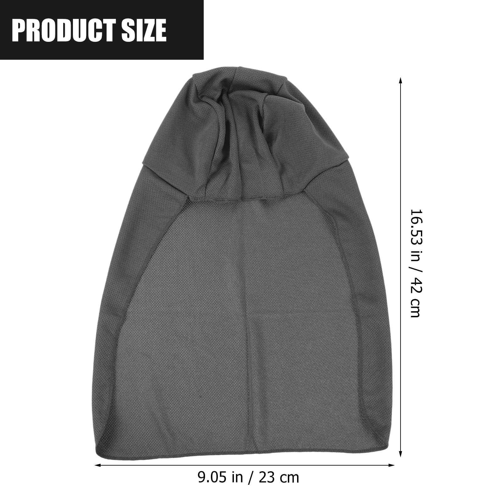 

2Pcs Cooling Long Tail Hat Men Shade Neck Sleeve Dark Grey Skull Caps for Fishing Travel Camping Outdoor Activities