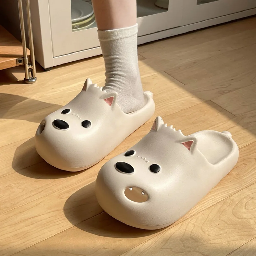 Pantofole creative West Highland White Terrier Pantofole per cuccioli antiscivolo con fondo morbido Sandali per cani EVA con suola spessa per coppie