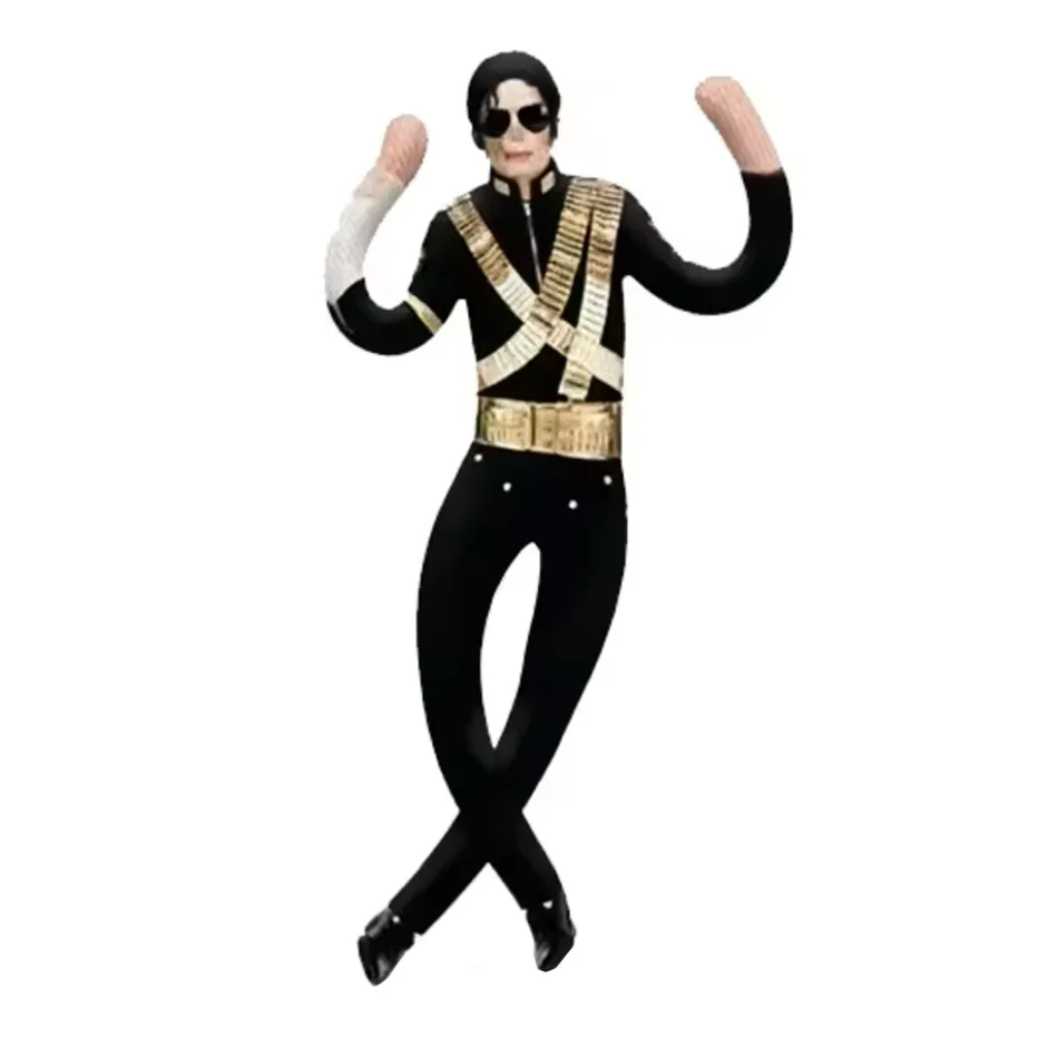 Bestseller Michael Jackson Cosplay Requisiten-Puppe Plüsch-Stoffpuppe Raumdekoration Abstrakte Gelenkbewegliche Requisiten Geschenk