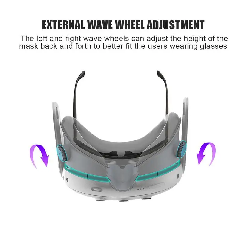 Replacement Face Interface Protection Soft Protective Mat Lightproof VR Face Pad Adjustable Memory Foam VR Headset Face Cushion