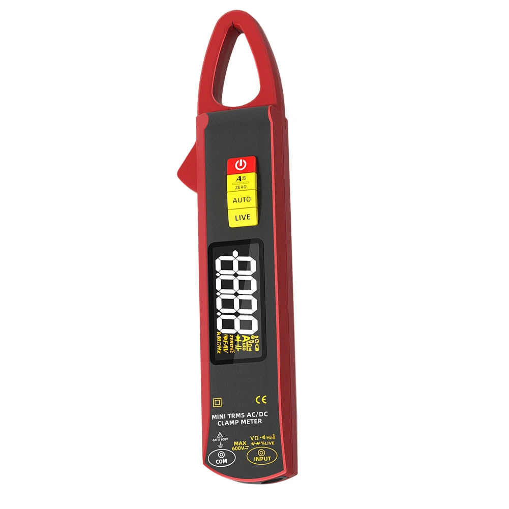 Digital Clamp Tester UX2 Clamp Meter For Professional Electricians High Resolution LCD Display Electricity Red