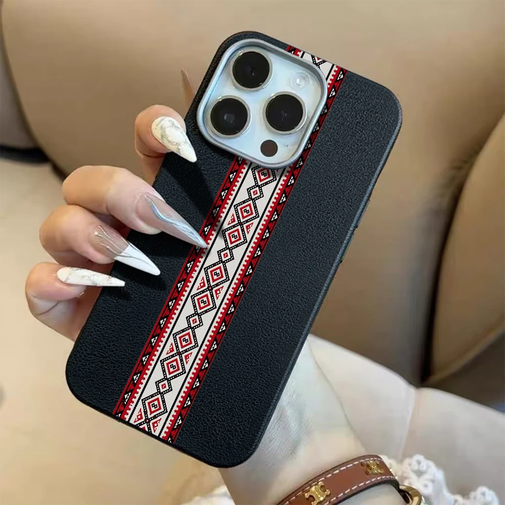 

Retro Fashion Line Lichee Pattern Phone Case For Xiaomi Redmi Note 15C 14C 13C 5G Redmi 14 13 12 11 Pro 5G 15 14 4G Soft Cover