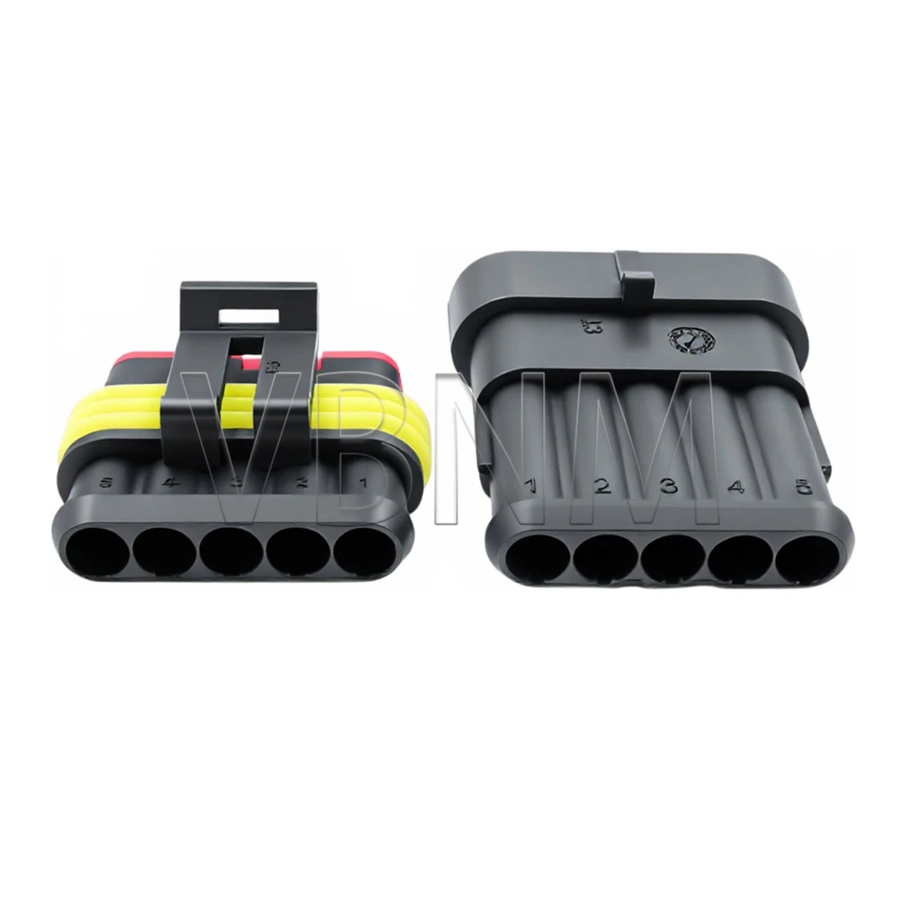 5 Pin 282107-1 282089-1 Car Male Plug Female Socket AC Assembly Auto Parts Automotive Wiring Terminal Connector