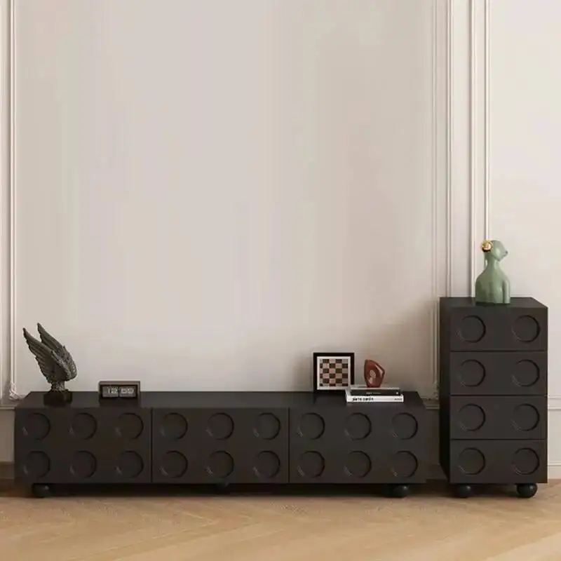 High Black End Tv Stands Living Room Display Storage Universal Modern Tv Table Creativity Designer Nordic Archivadores Furniture