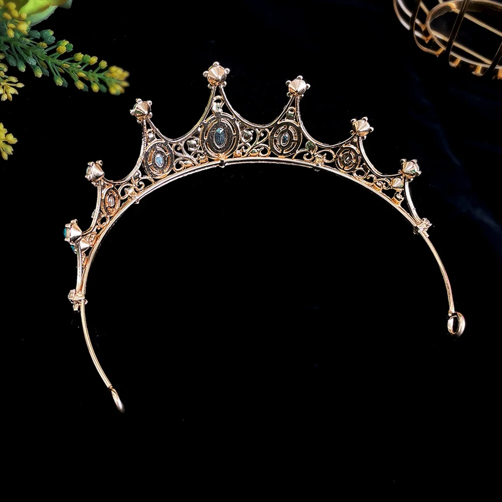 

Bride Crown Metal Exquisite Wedding Tiara Bridal Headpiece Rhinestone Crowns for Banquets Tiaras for Women Rhinestone Tiaras