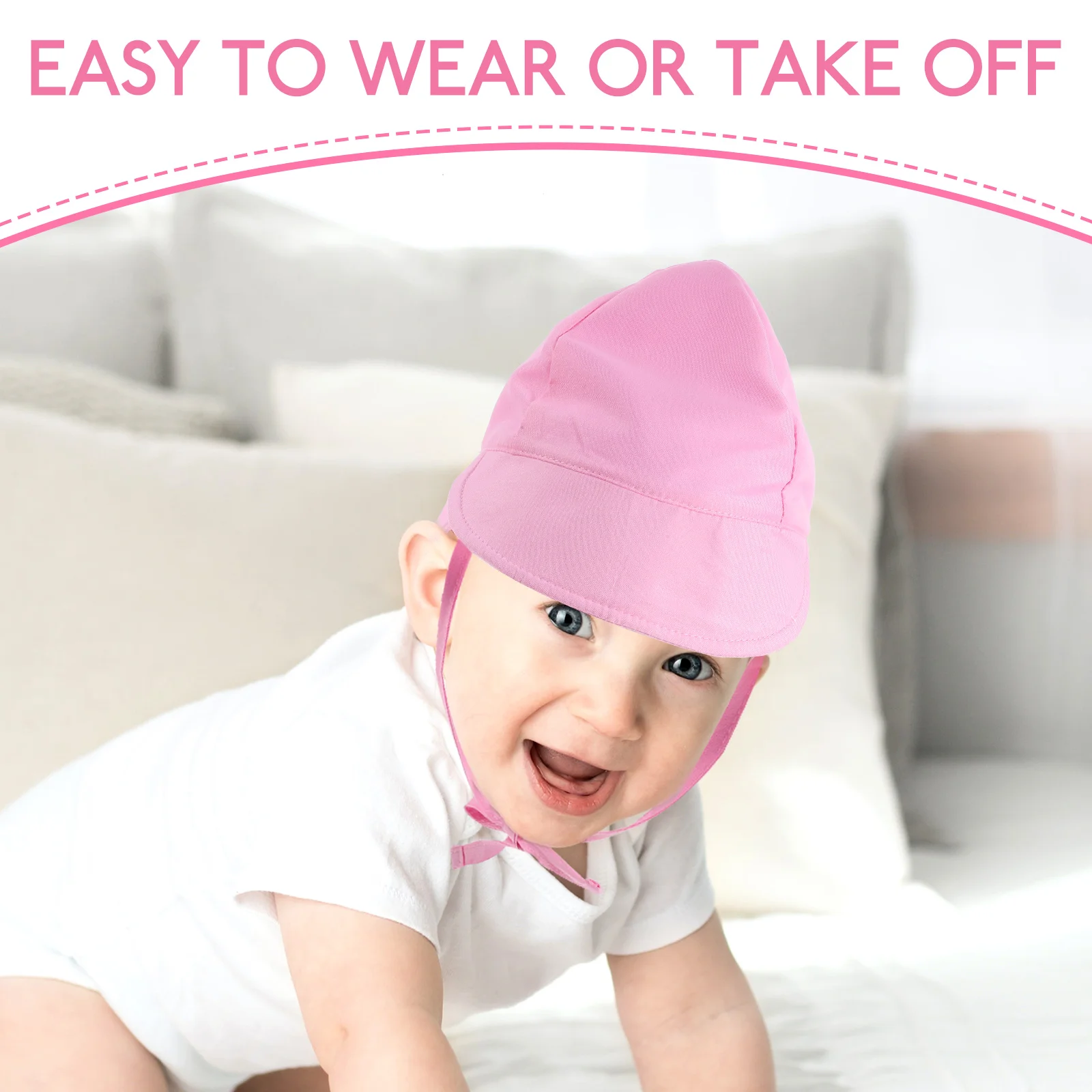 

1Pcs Toddler Sun Protection Wide Brim Breathable Baby Hat Outdoor Fisherman Cap Adjustable UV Protection