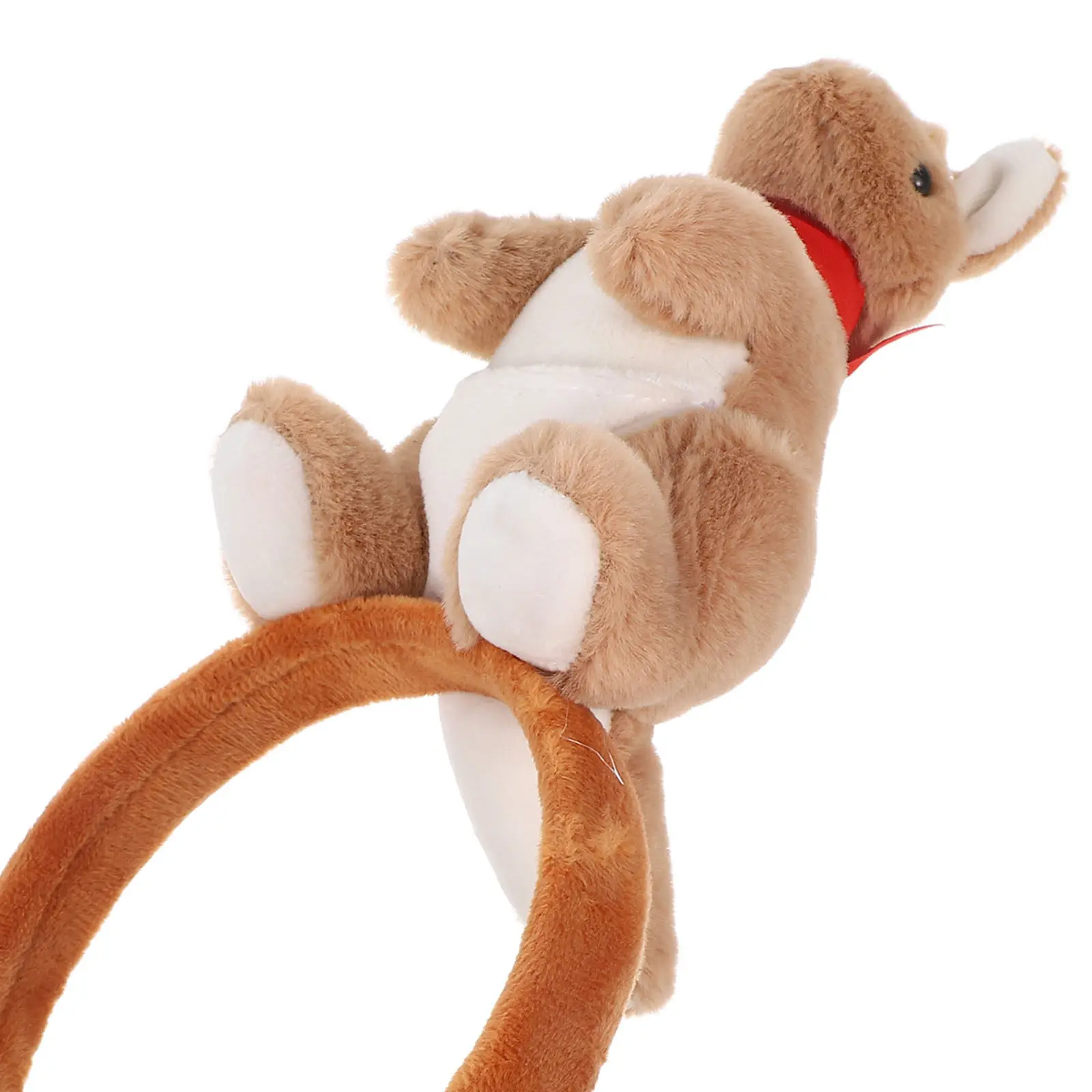 3D Kangaroo Headbands Cute Stuffed Animal Hairbands Cartoon Zoo Hair Hoops for Halloween Party Travel Photos Accessories