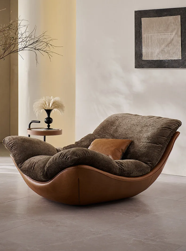 

Nordic designer creative modern minimalist living room leisure chair, sofa recliner, lazy sofa bedroom senior chair