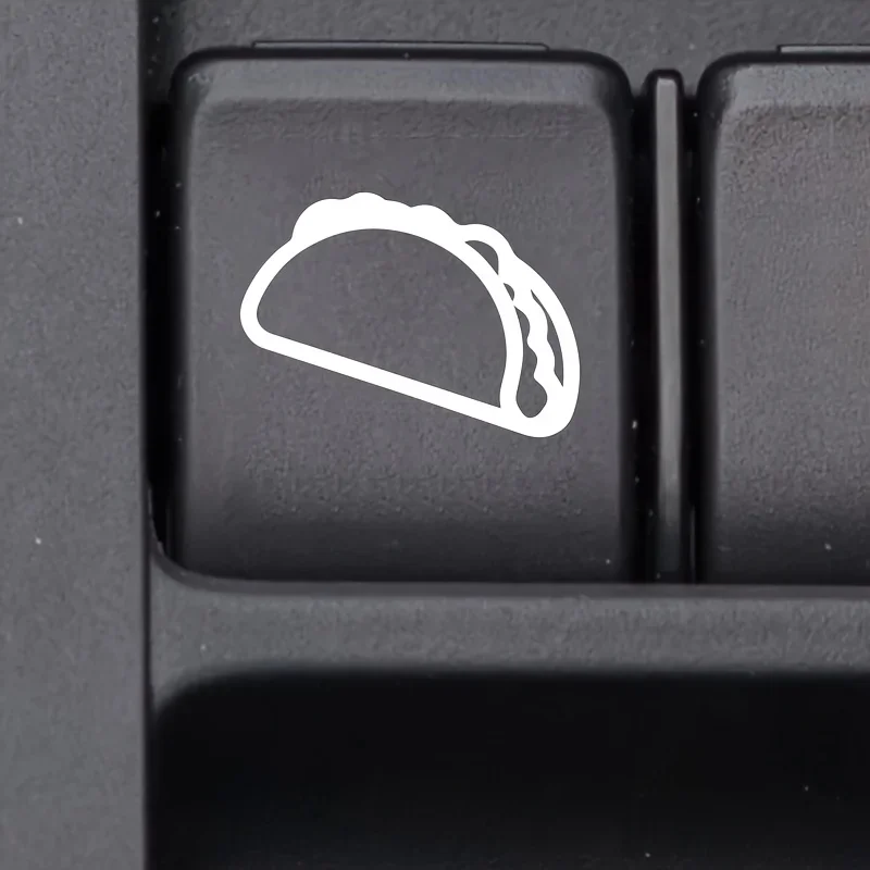 4 ชิ้น “สติ๊กเกอร์ลายอาหาร - ลายทาโก้” เหมาะสำหรับสวิตช์ในรถยนต์, เคสโทรศัพท์, โต๊ะทำงาน, สมุดบันทึก เพื่อสร้างบรรยากาศแสนอร่อย