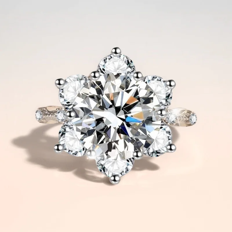 

Кольца-капли с муассанитом 1-3-5 карат, серебро S925, женские роскошные сертифицированные GBA, бесплатная подарочная коробка, сверхмощные блестящие модные звездные украшения