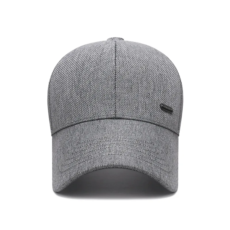 Baseball Cap Men Summer Spring Breathable Sunshade Linen Long Brim Outdoor Sunscreen Sun Hat Mesh Cap Casquette Gorras New