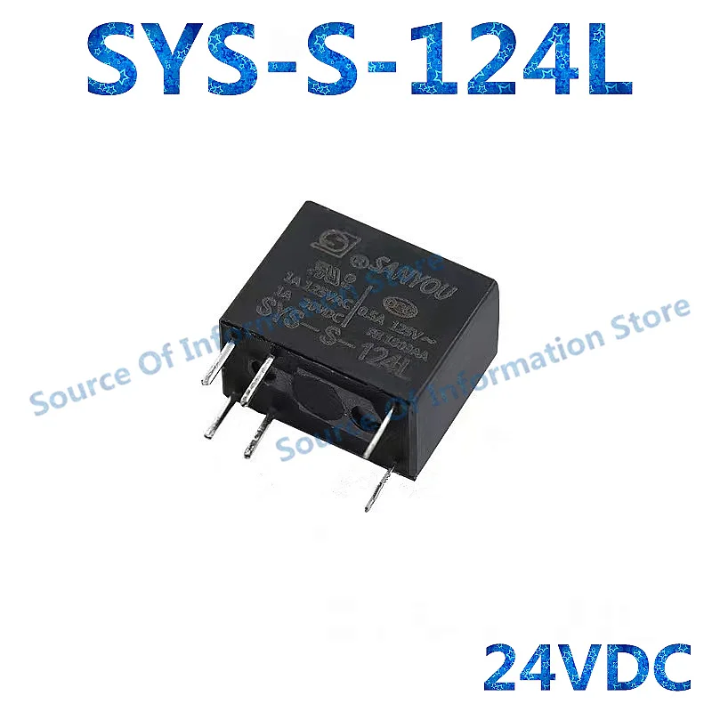 10Pcs Original SANYOU SYS‑S‑105L DC5V SYS‑S‑112L DC12V SYS‑S‑124L DC24V 6 Pin PCB Mount Signal Relay 1A 125VAC