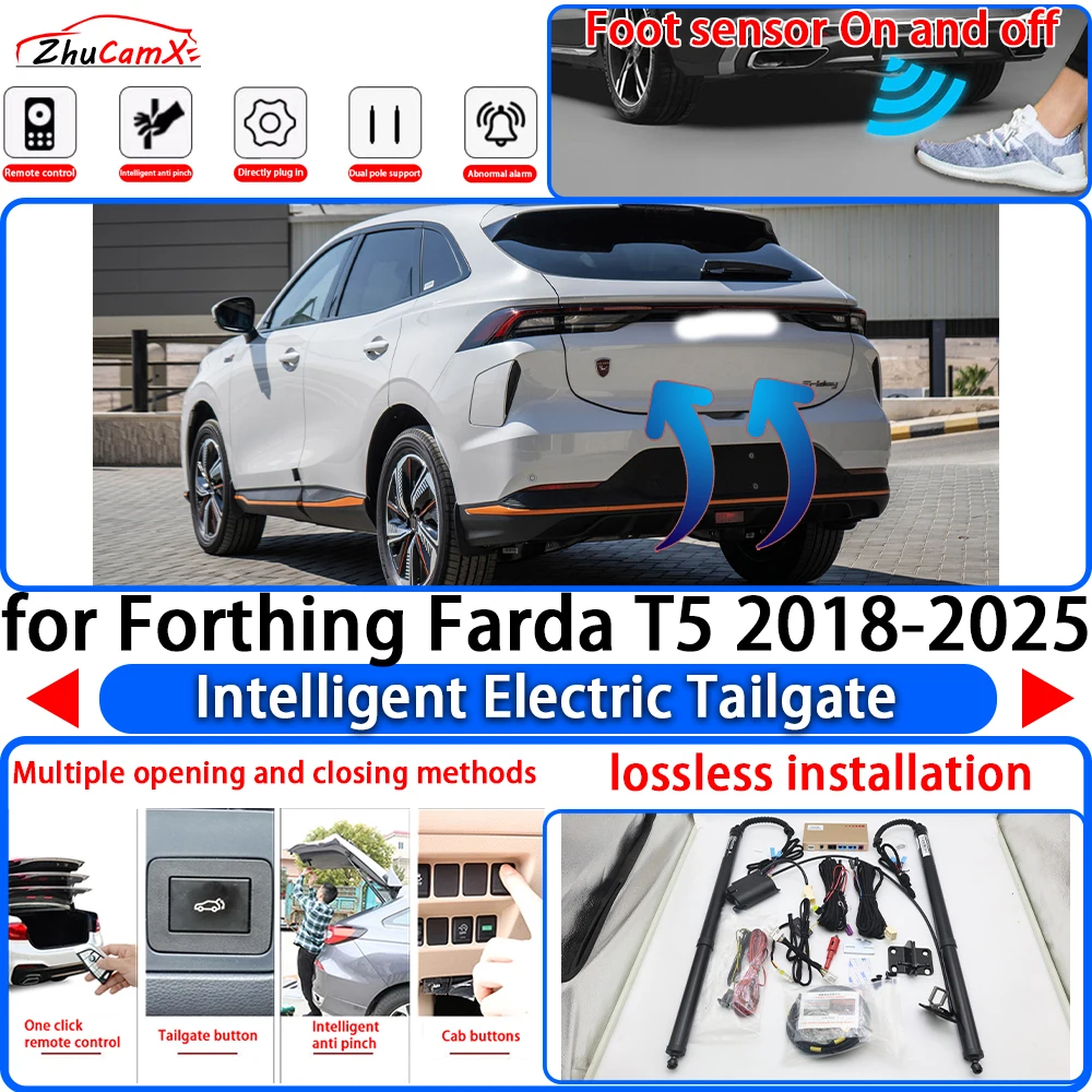 ZhuCamX for Forthing Farda T5 2018-2025 Power Liftgate Trunk Electric Suction Tailgate Intelligent Tail Gate Lift Strut System