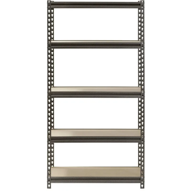 

Muscle Rack 5-Shelf Steel Shelving, Silver-Vein, 12" D x 30" W x 60" H