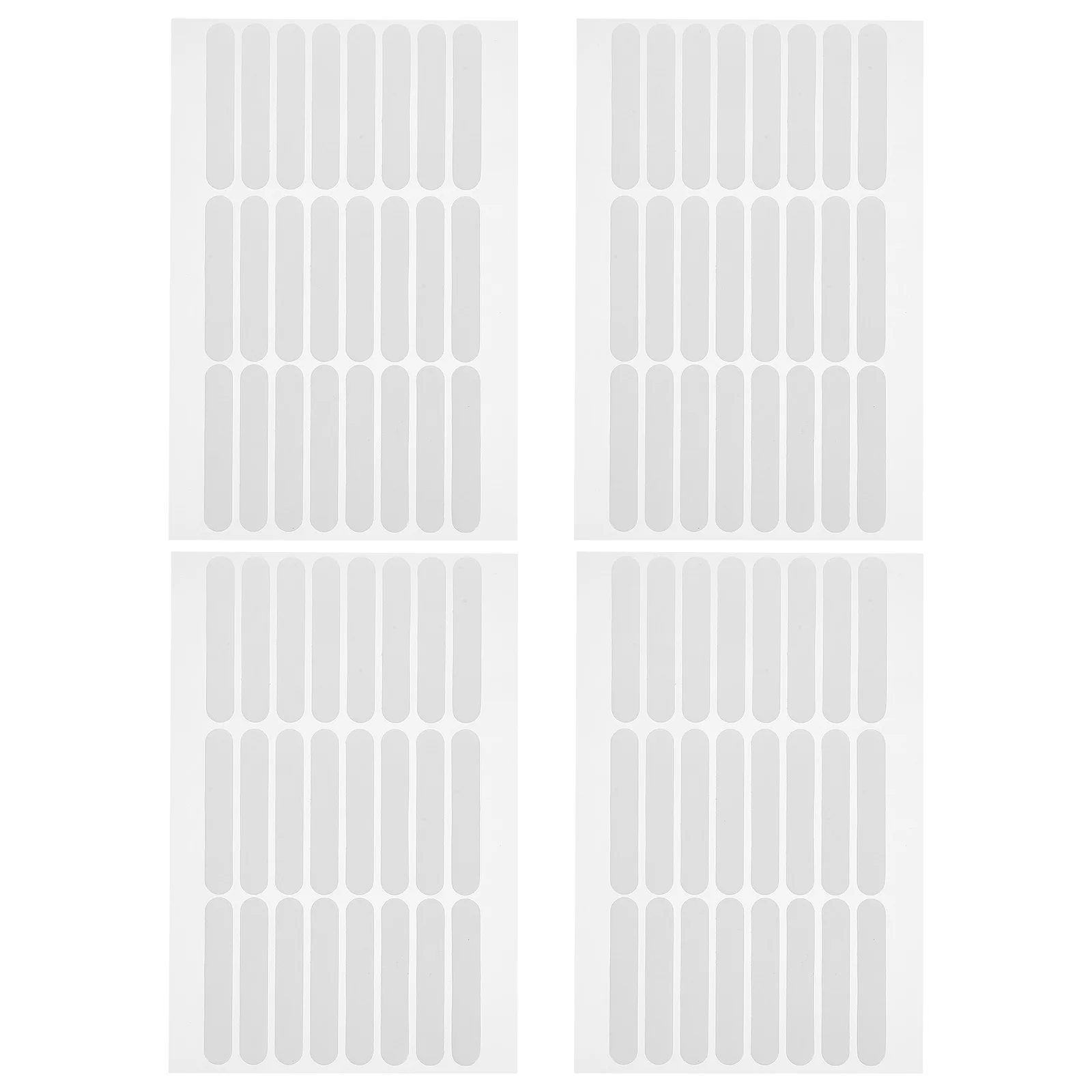 

4 Sheets Crystal Adhesive Tape Clear Traceless Double-Sided Nail Display Tape Strip for Manicure Showing Salon Supply Nail Art