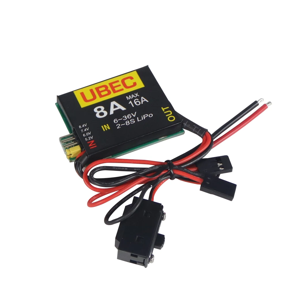 UBEC-8A 2S-6S 6-36V BEC DUAL UBEC 8A/16A 5.2/6.0/7.4v/8.4v Servo Separato Per RC Auto FPV Racing Drone