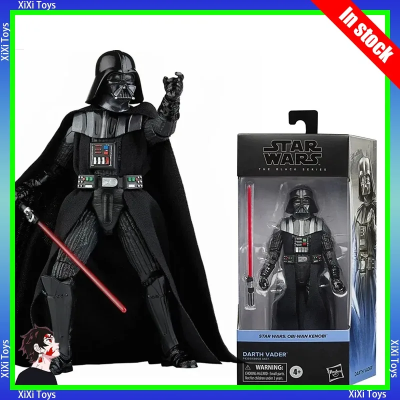 En stock, figura de acción original de Star Wars The Black Series Darth Vader de Hasbro de 16 cm, regalo coleccionable