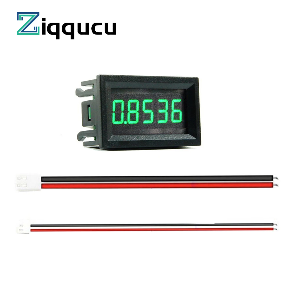 Ziqqucu 0.56 Inch 4 Wires 5 Digits  0-3.0000A 3A Ammeter Red Blue Green Digital Display Current Panel Meter Tester