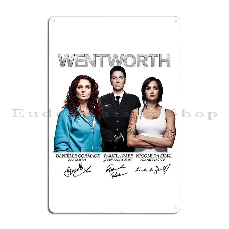 Wentworth Prison Franky Doyle Bea Smith Cast Signed Movie Film Funny Gift For Men Women Metal Sign Bar Cinema Tin Sign Poster