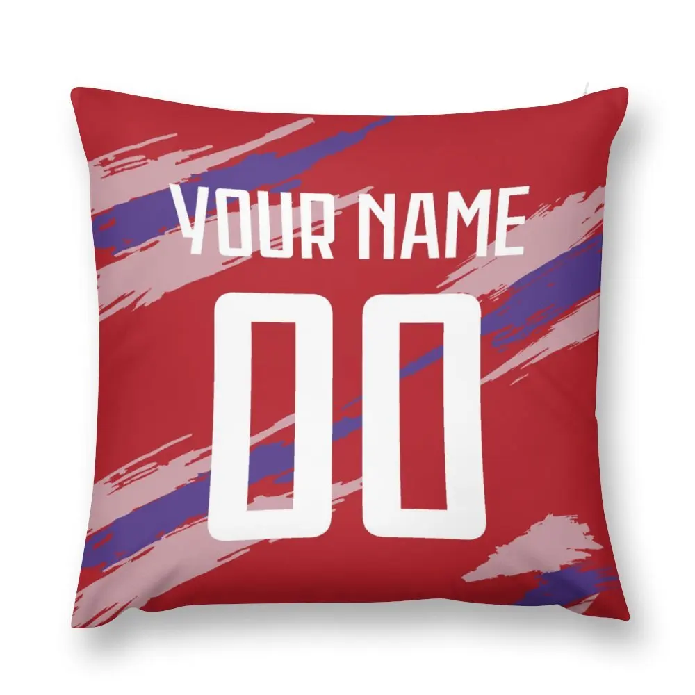 

Custom Costa Rica Soccer Throw Pillow Case Personalized Cushion Cover with Name Number Decorative Pillowcase Fans Gift