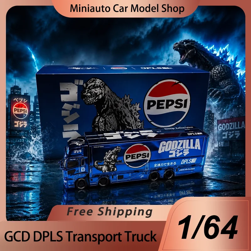 GCD Miniature 1:64 DPLS Transport Truck Pepsi Godzilla Livery Hong