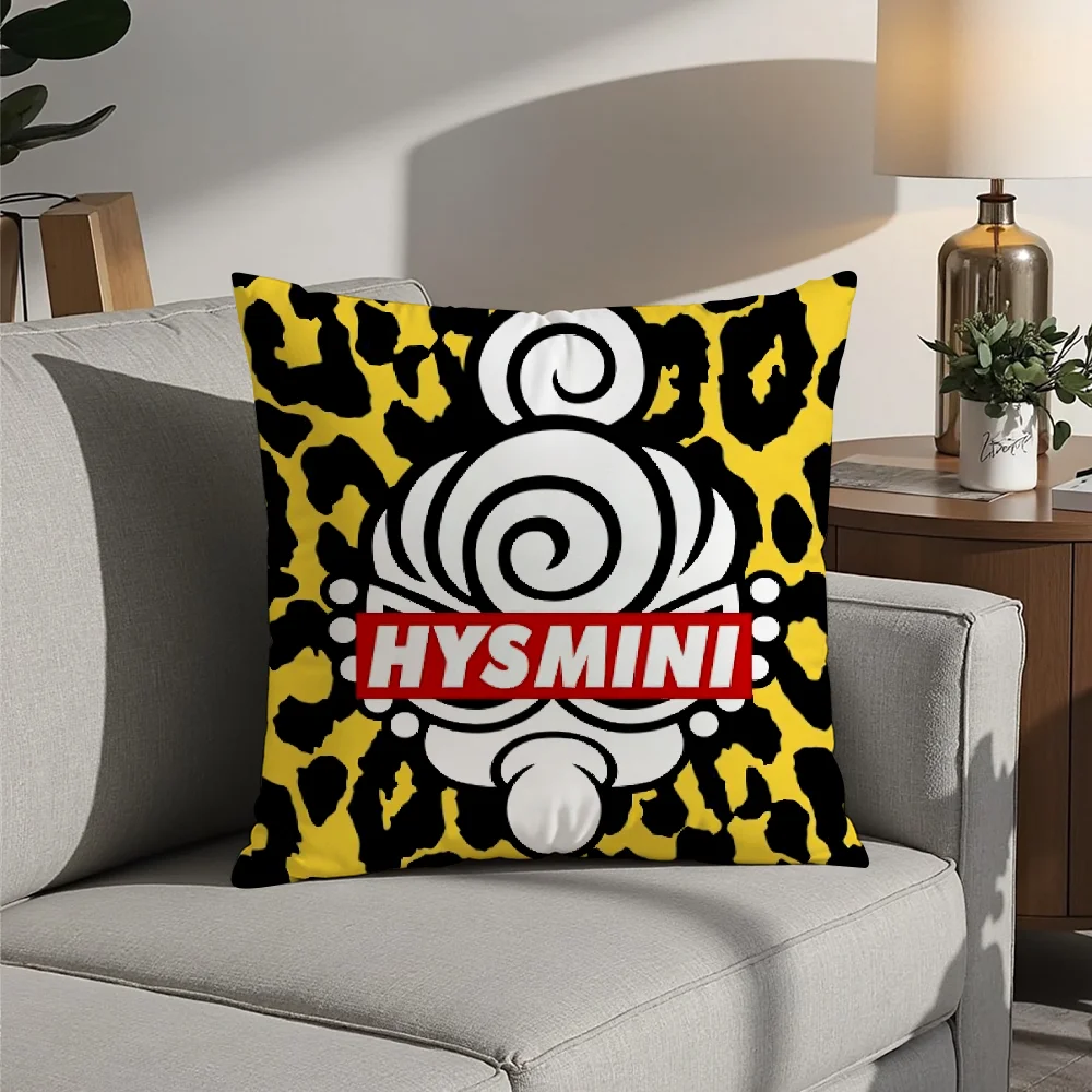 

Japan Fashion H-Hysteric M-Mini Pillow Case Plush Fabric Soft Pillowcase Double Sided Print Cushion Cover Household Gifts