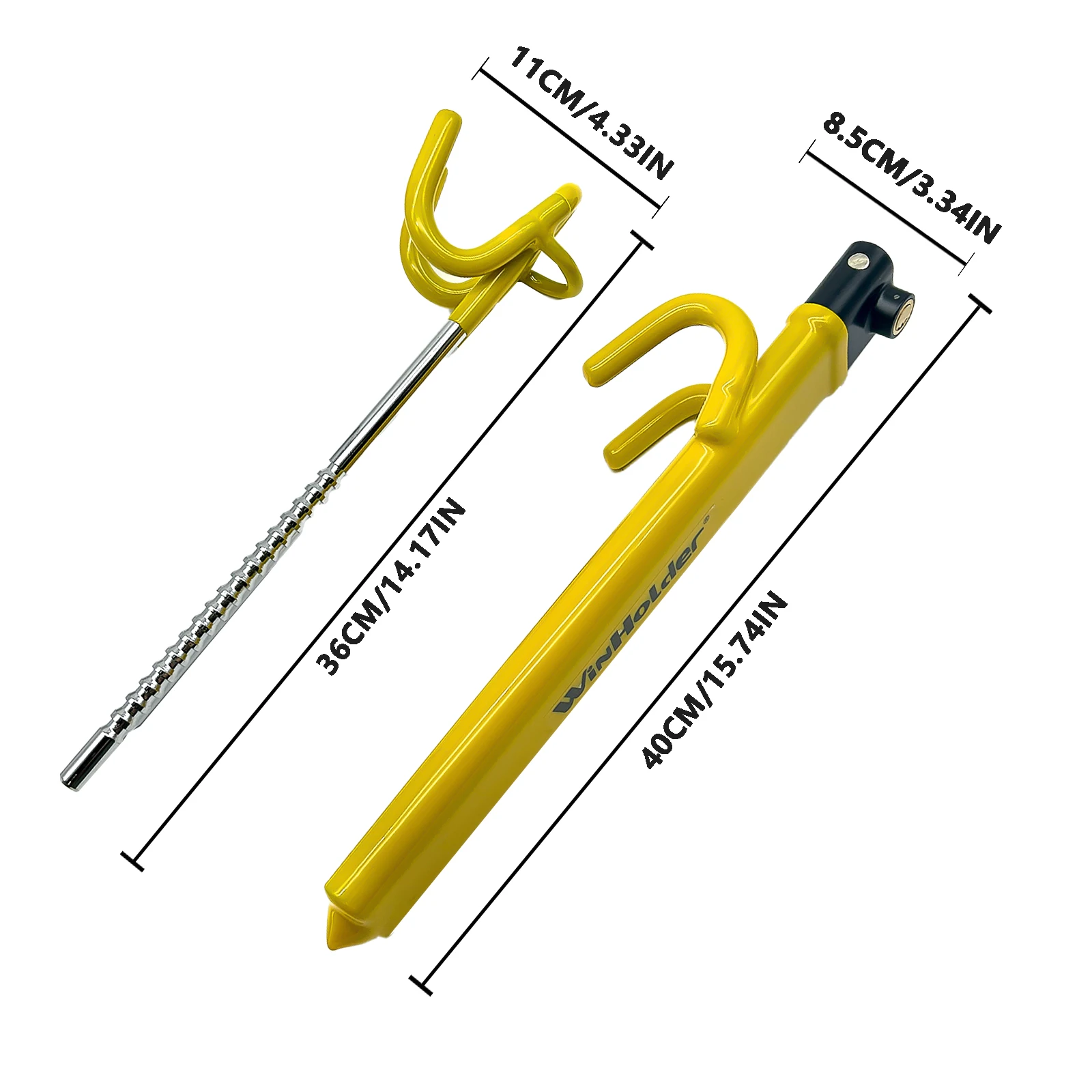 قفل عجلة القيادة العالمي لشاحنات السيارات، خطاف مزدوج مضاد للسرقة - مفتاحين