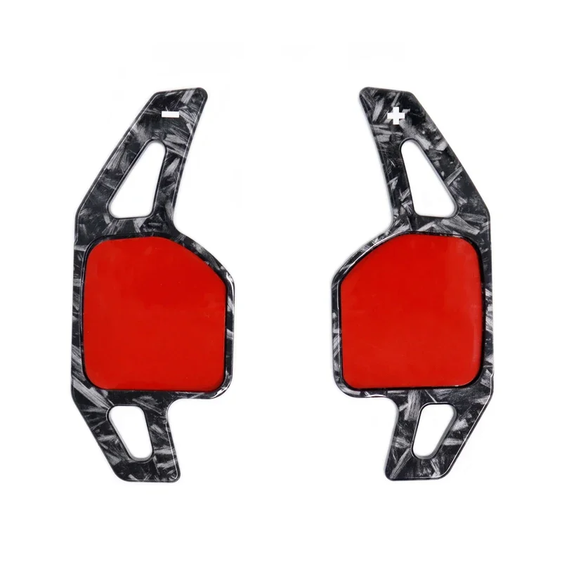 2 Pcs/Lot ABS Shift Paddle For Audi A3 A4 B8 A5 A6 A8 R8 Q5 Q7 TT 2012-2016 Steering Wheel Decoration Carbon Fiber Print Shifter