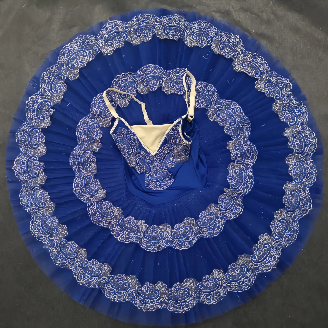 

Professional Ballet Tutu Blue Swan Lake Pancake Tutu Ballerina Party Dance Costumes Ballet Dress Girls Women Adult Kids