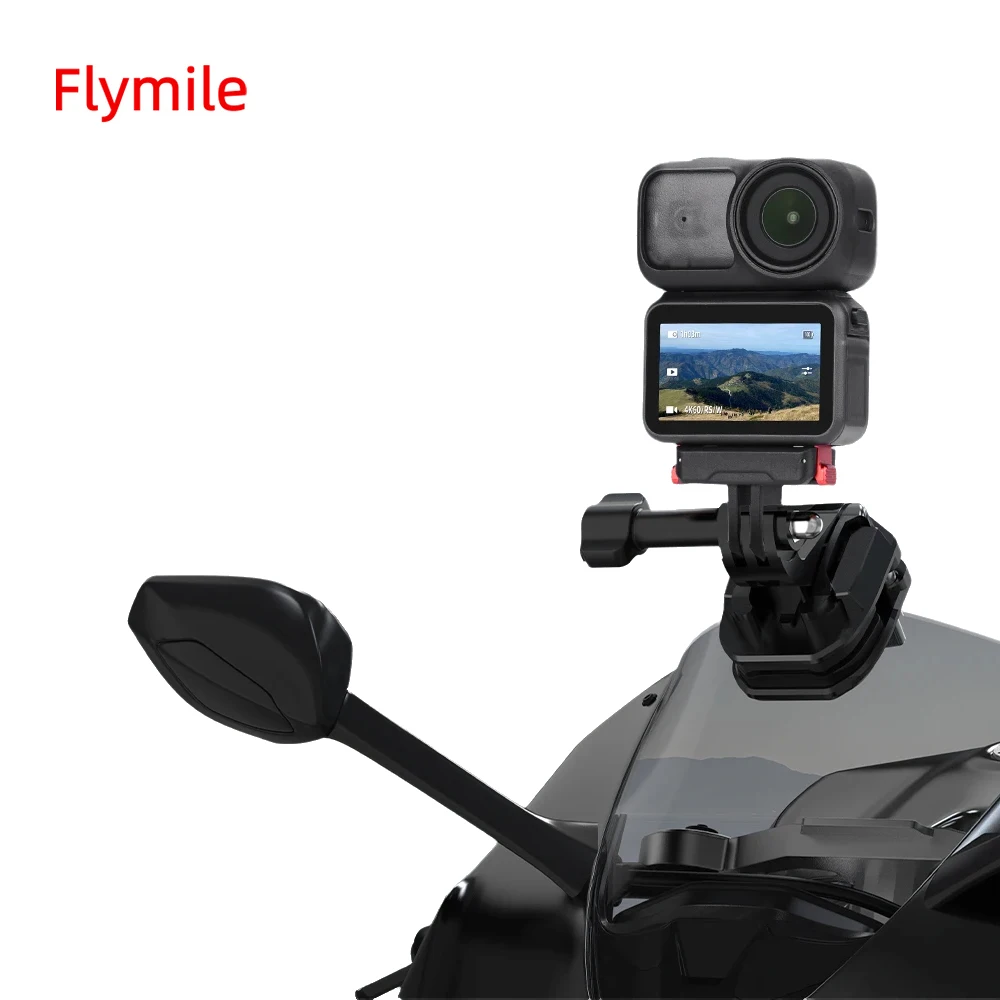 Flymile دراجة نارية الزجاج الأمامي كليب منصب الكاميرا ل DJI OSMO نانو اكسسوارات كاميرا المشبك POV قوس الإفراج السريع