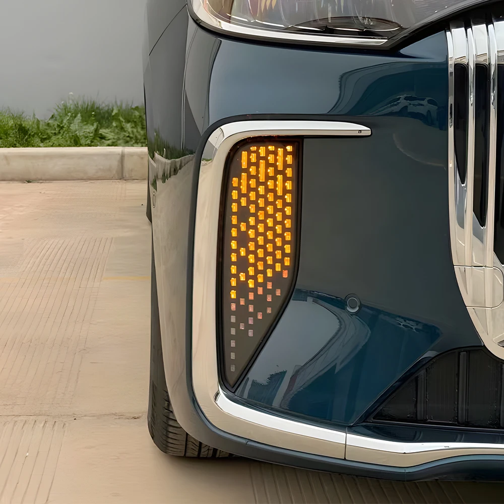 ل Voyah Dreampower 2024-2025 المصد الأمامي ترقية LED الديناميكي النهار تشغيل ضوء أضواء السيارة الجمعية أداة الملحقات