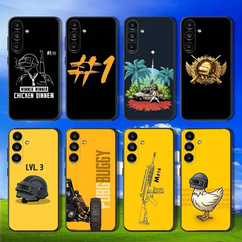

P-PUBG Game Battegrounds Phone Case For Samsung Galaxy A13,A21s,A22,A31,A32,A52,A53,A71,A80,Soft Black Shell