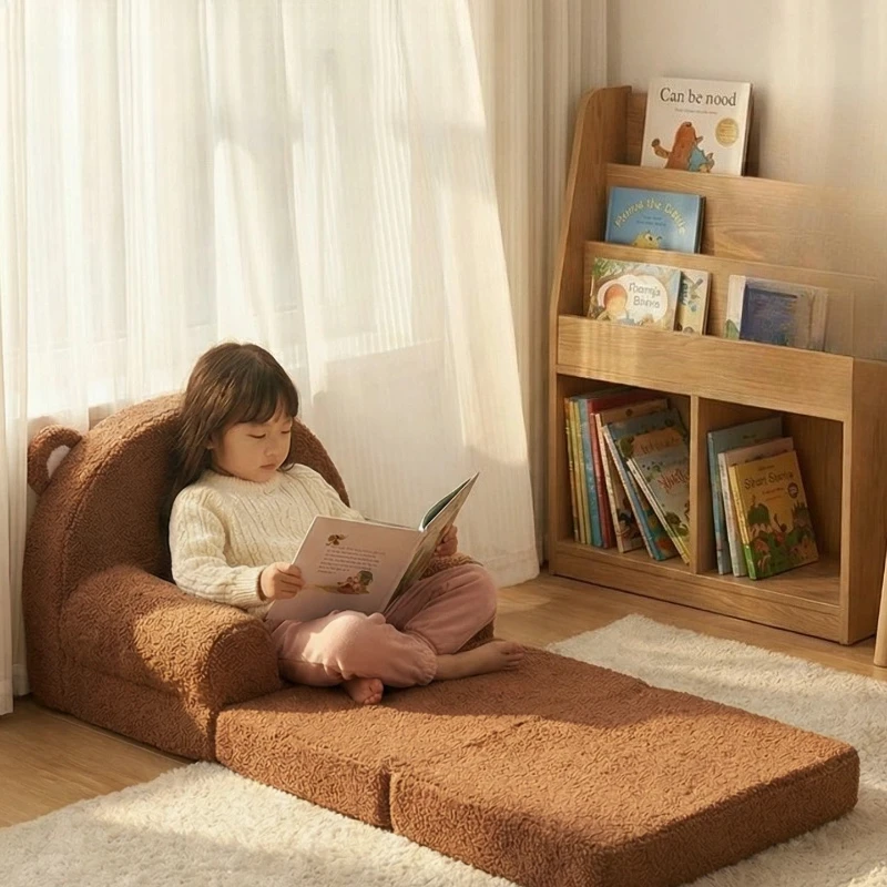 Sofa removable and washable folding parent-child reading corner, backrest learn to sit on a stool