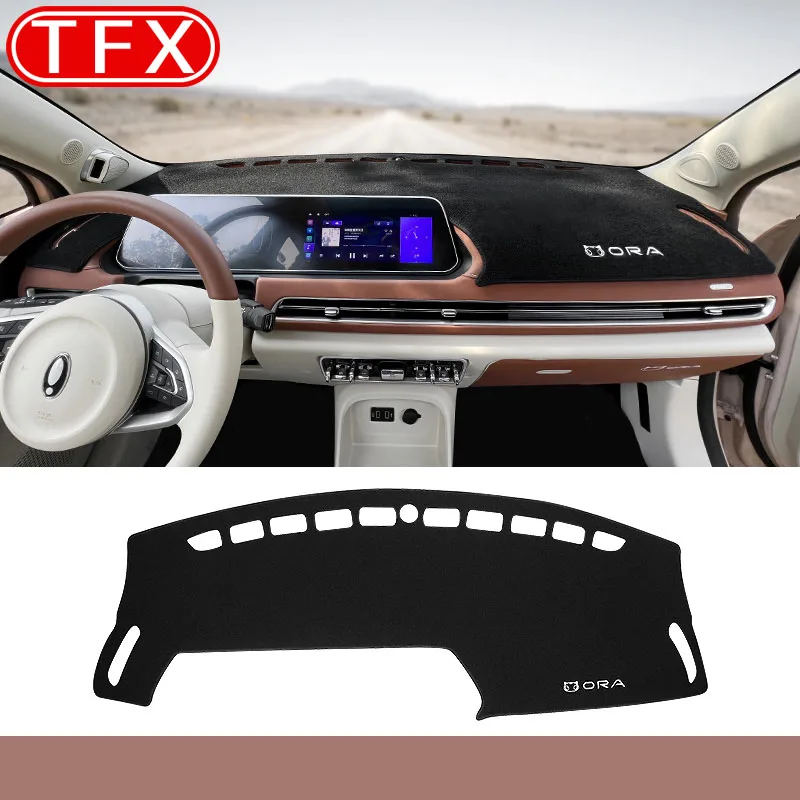 For ORA Funky Cat 2021-2023 Car Styling Dash Mat Dashmat Dashboard Cover Sun Shade Dash Board Cover Carpet Auto Accessories
