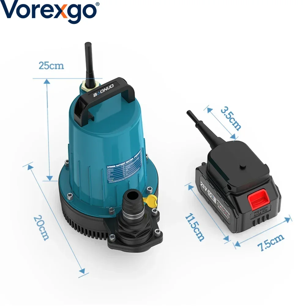 Lithium submersible pump self-priming portable and multifunctional water pump fish tank water exchange vegetable watering